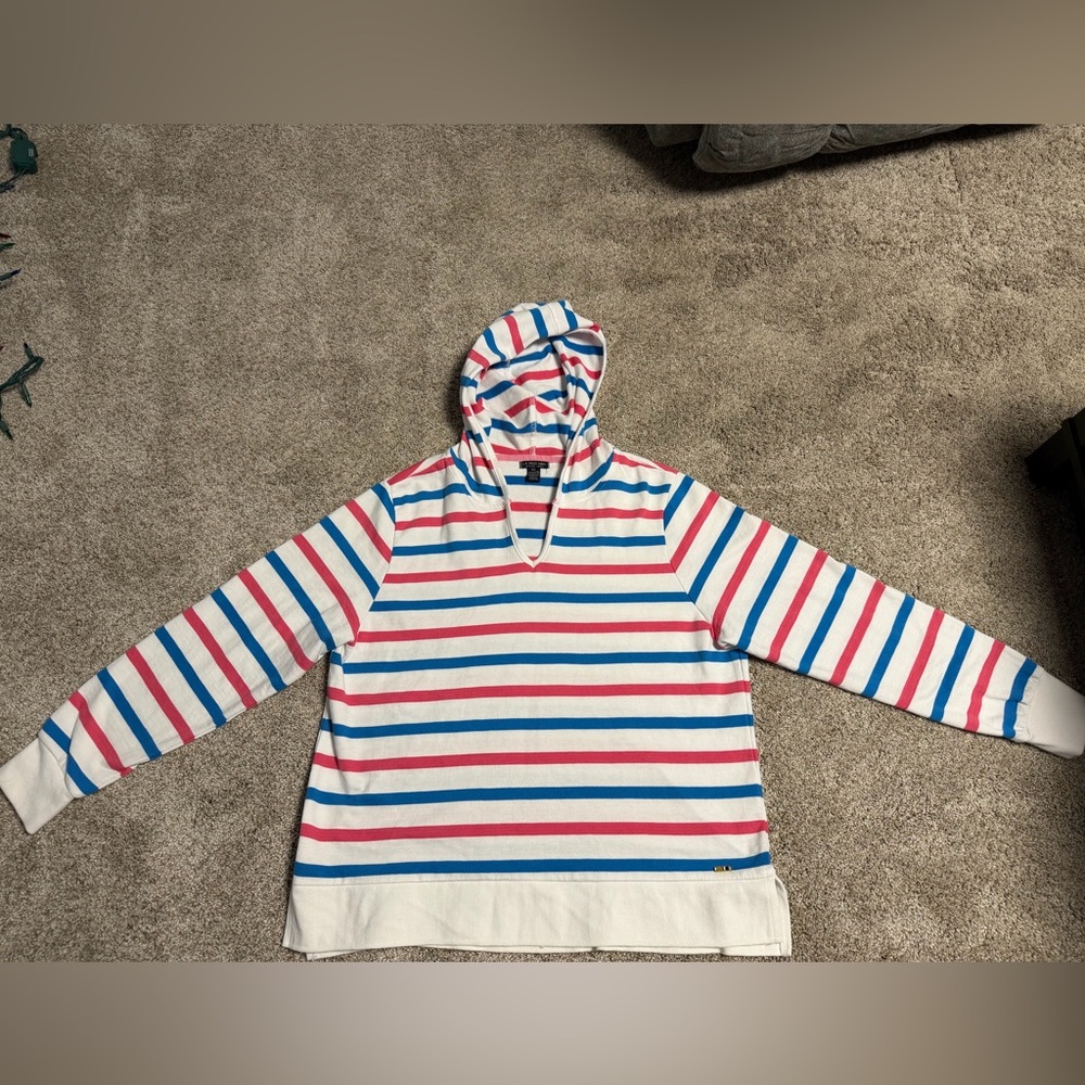 U.S. Polo Assn. Striped Hoodie - Red, Blue, White